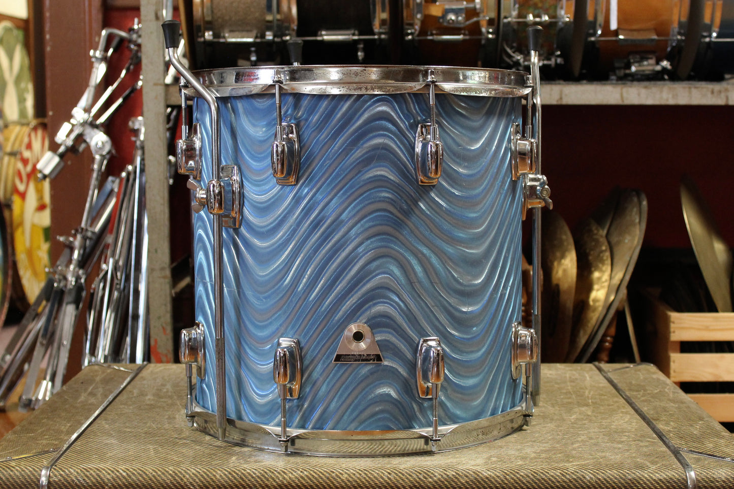 1970's Ludwig Standard Outfit in Blue Astro 14x20 14x14 8x12 5x14