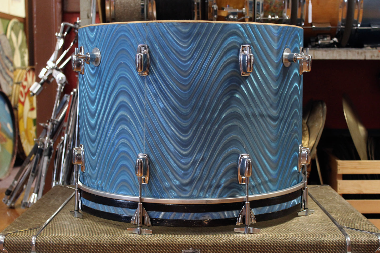 1970's Ludwig Standard Outfit in Blue Astro 14x20 14x14 8x12 5x14