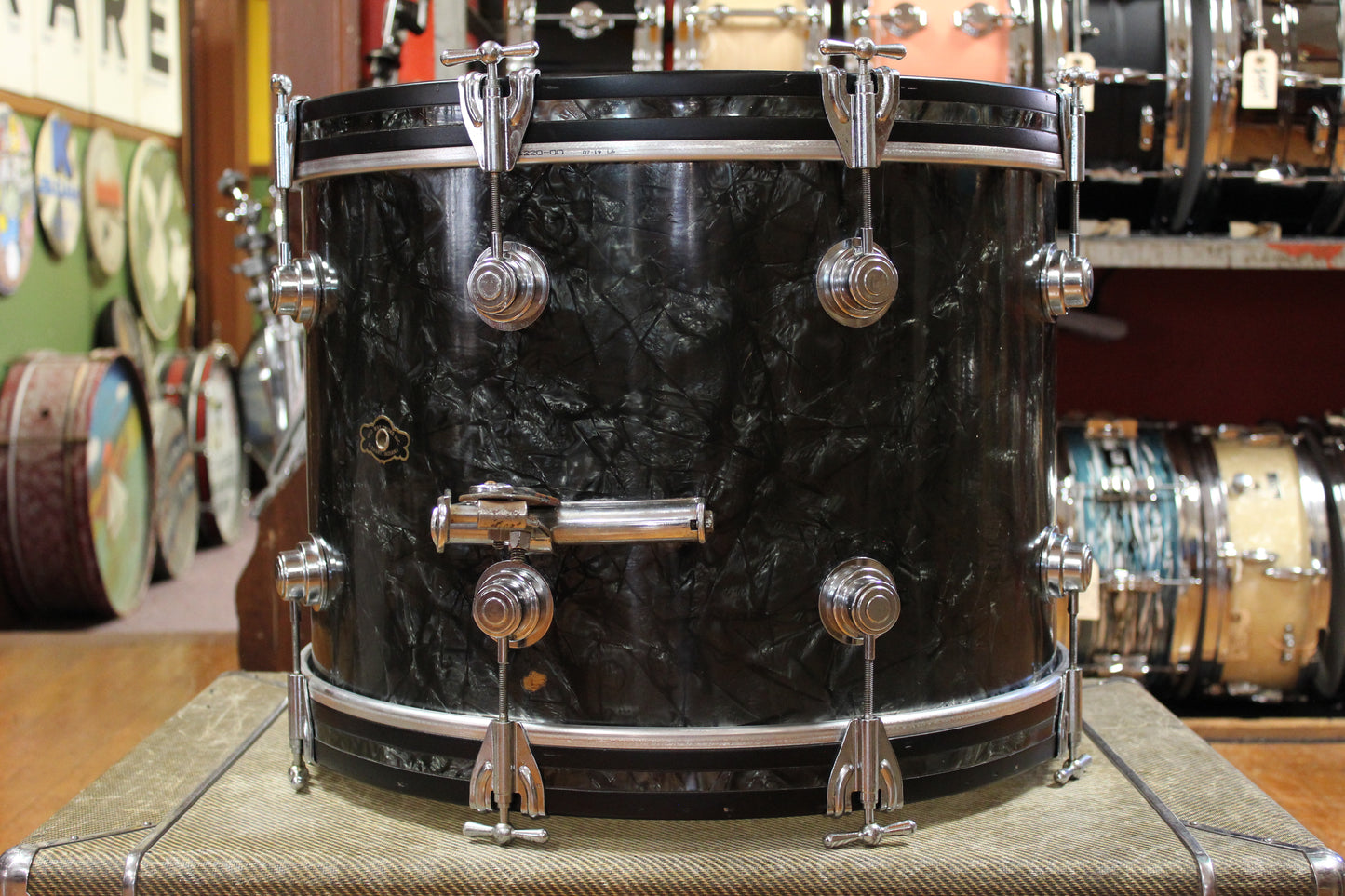 1950s George Way Aristocrat Outfit in Black Diamond Pearl 14x20 8x12 14x14 5.5x14