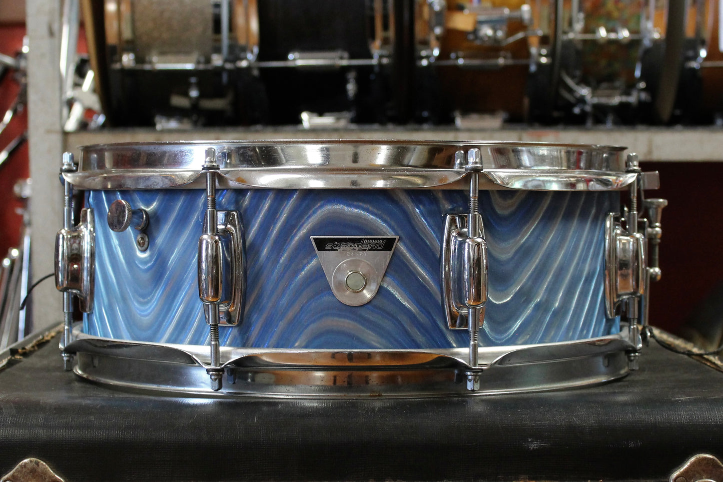 1970's Ludwig Standard Outfit in Blue Astro 14x20 14x14 8x12 5x14