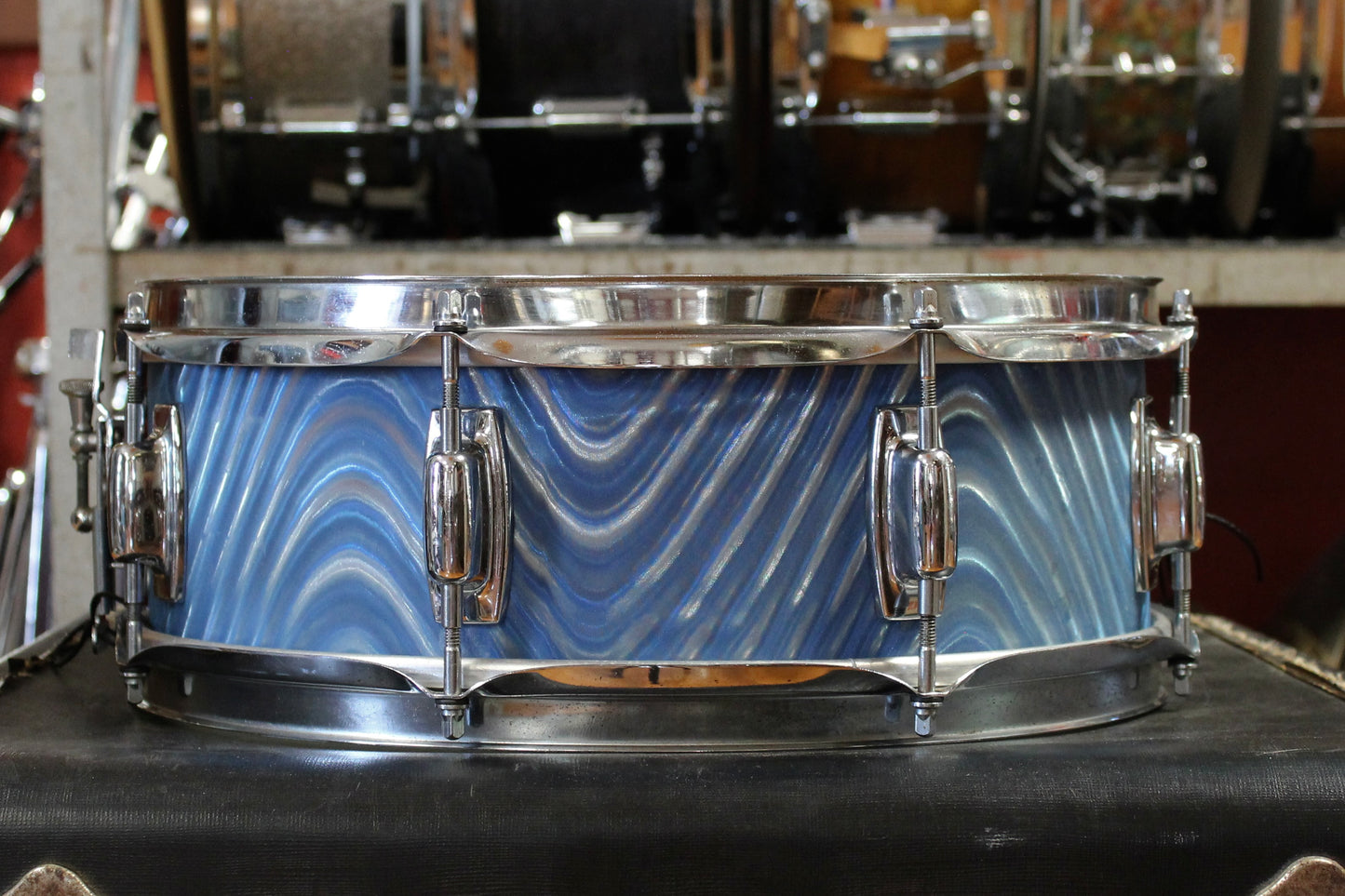 1970's Ludwig Standard Outfit in Blue Astro 14x20 14x14 8x12 5x14