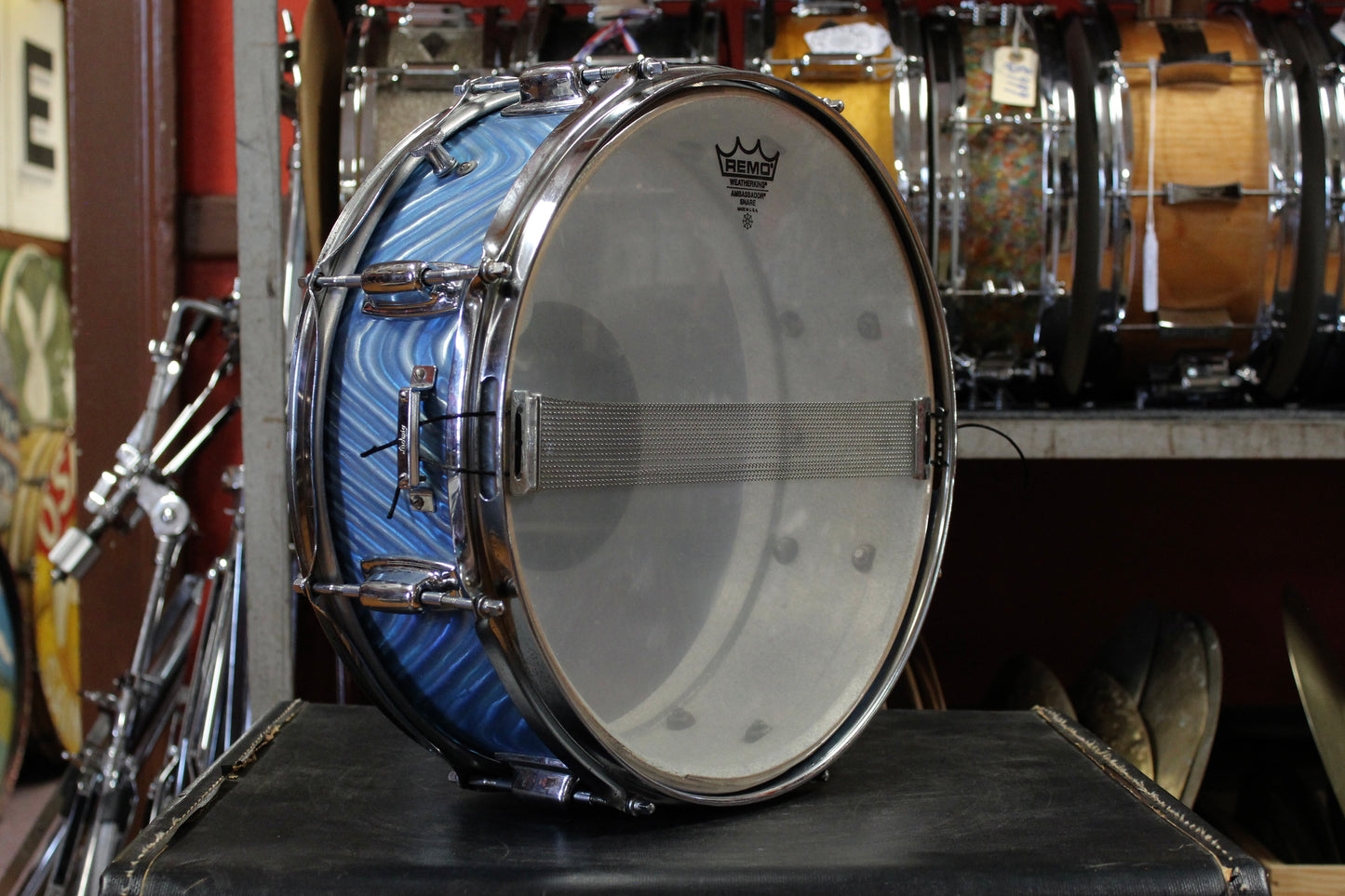 1970's Ludwig Standard Outfit in Blue Astro 14x20 14x14 8x12 5x14