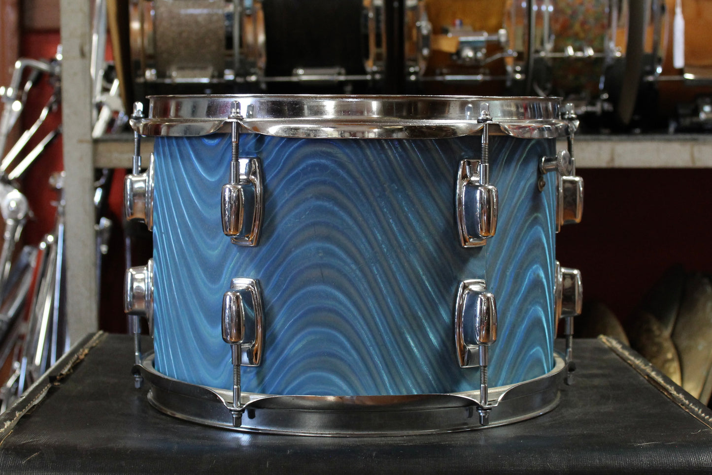 1970's Ludwig Standard Outfit in Blue Astro 14x20 14x14 8x12 5x14