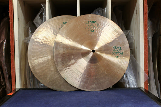 1980s Paiste 14" 505 Heavy Hi-Hats 964/1096g