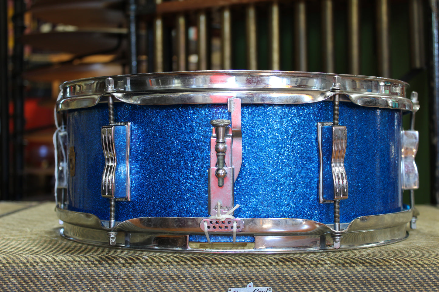 1966 Ludwig 5"x14" Pioneer Snare Drum in Blue Sparkle