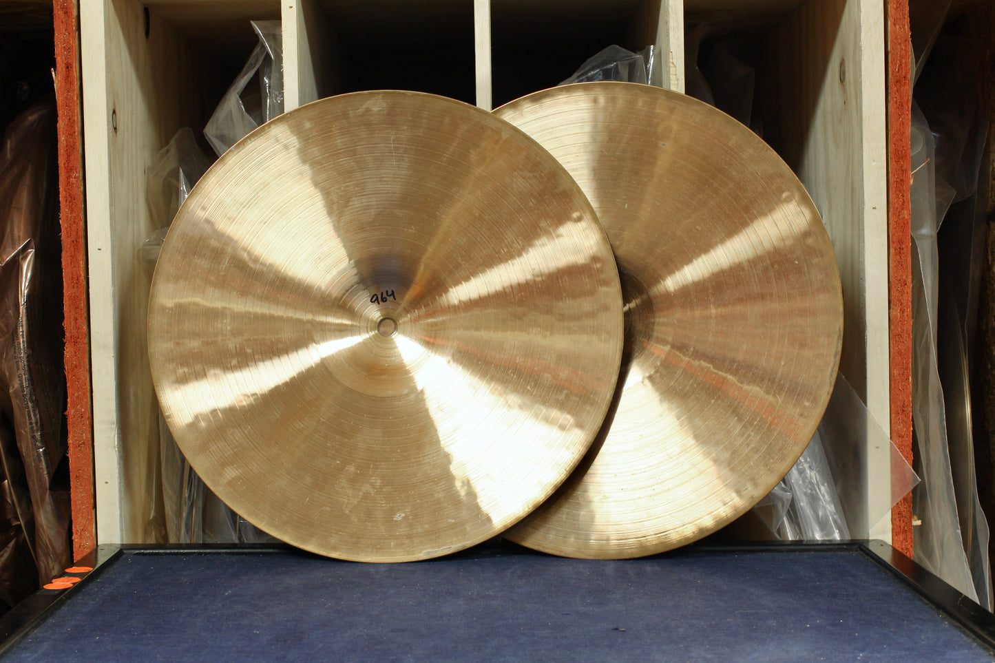 1980s Paiste 14" 404 Hi-Hats 964/1096g