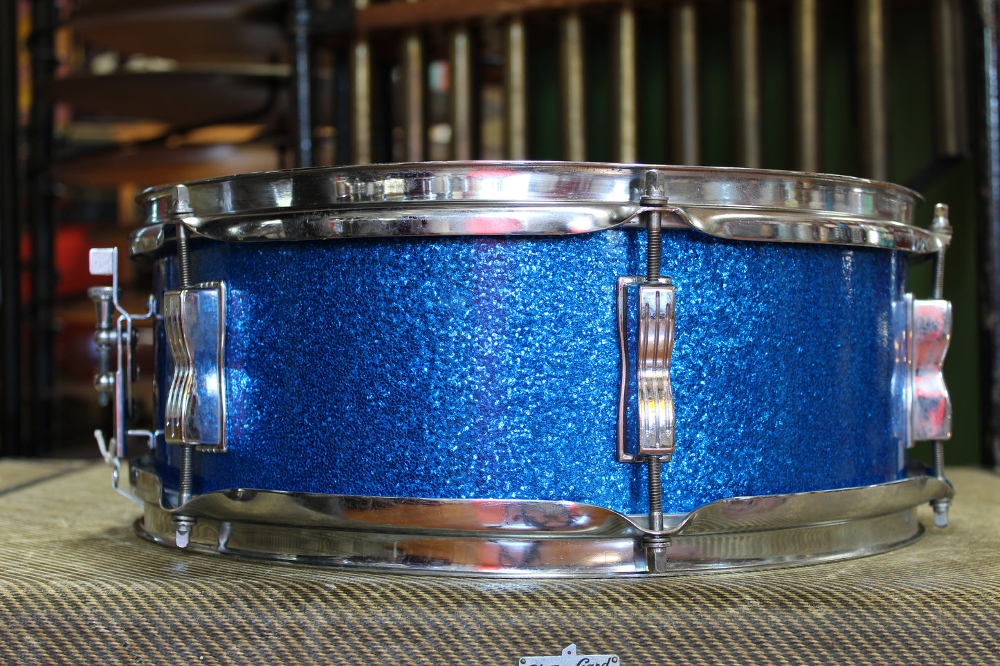 1966 Ludwig 5"x14" Pioneer Snare Drum in Blue Sparkle