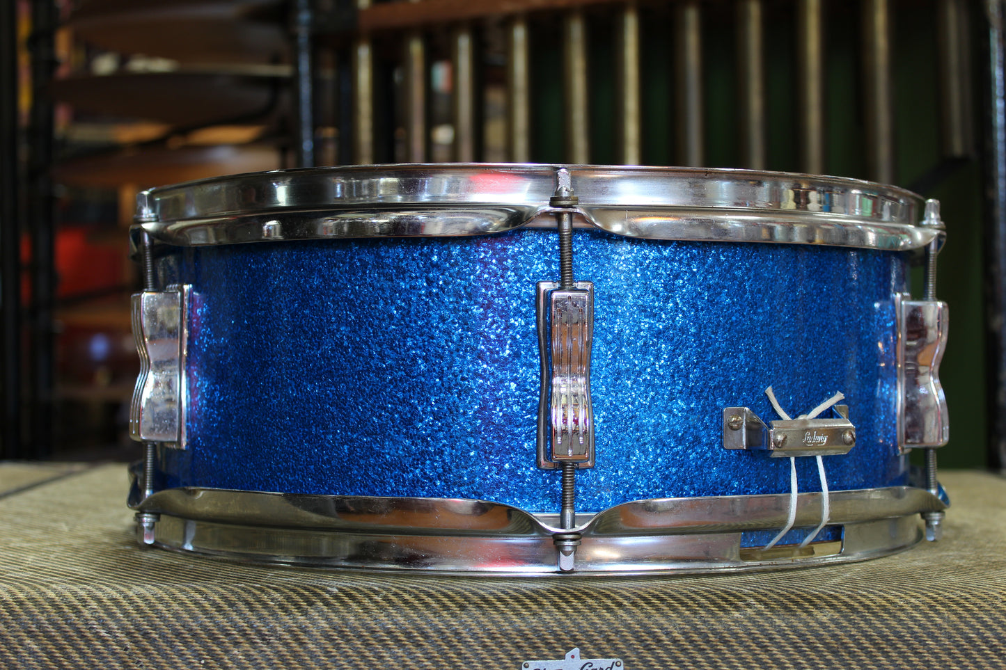 1966 Ludwig 5"x14" Pioneer Snare Drum in Blue Sparkle