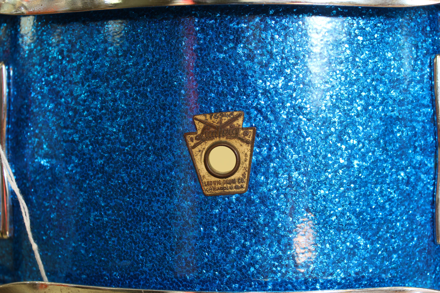 1966 Ludwig 5"x14" Pioneer Snare Drum in Blue Sparkle