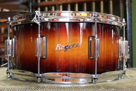 Rogers PowerTone Snare Drum 14x6.5 in Vintage Sunburst Lacquer