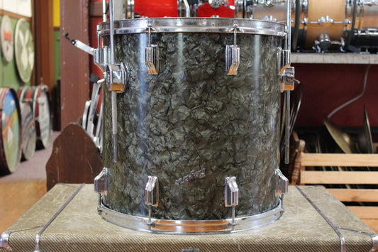 1960s Rogers 16x16 Floor Tom in Black Diamond Pearl
