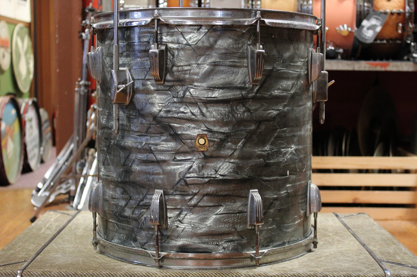 1960's Ludwig 9x13 Tom and 16x16 Floor Tom in Sky Blue Pearl