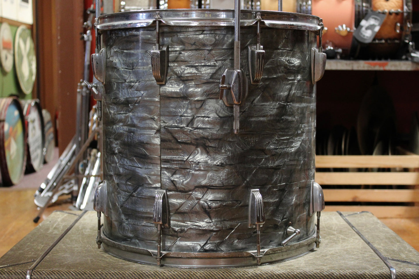 1960's Ludwig 9x13 Tom and 16x16 Floor Tom in Sky Blue Pearl