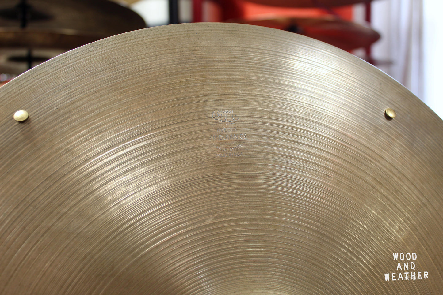 1950s A. Zildjian 18" Small Stamp Crash Ride w/ Rivets 1440g