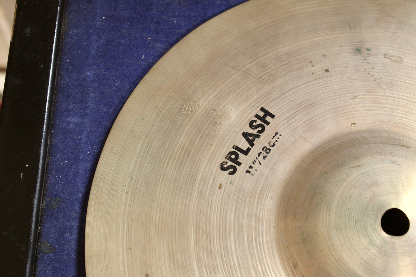 1930-40s A. Zildjian 11" First Stamp Splash 266g – Factory Ink Stamped