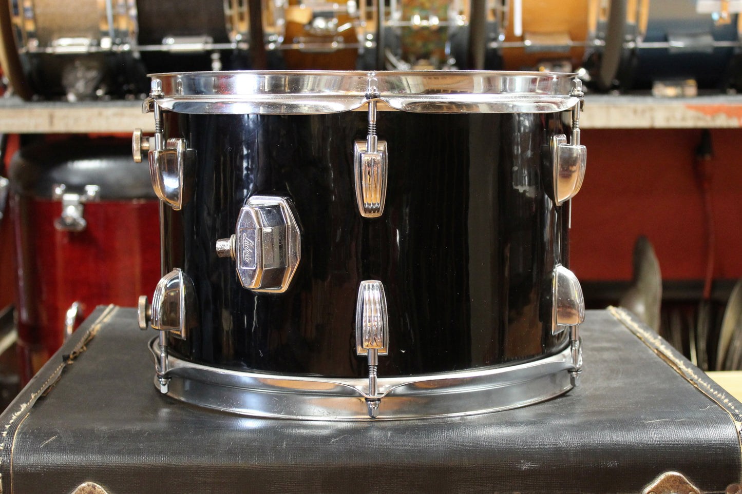 1970's Ludwig Big Beat Outfit in Black Cortex 14x22 16x16 8x12 9x13