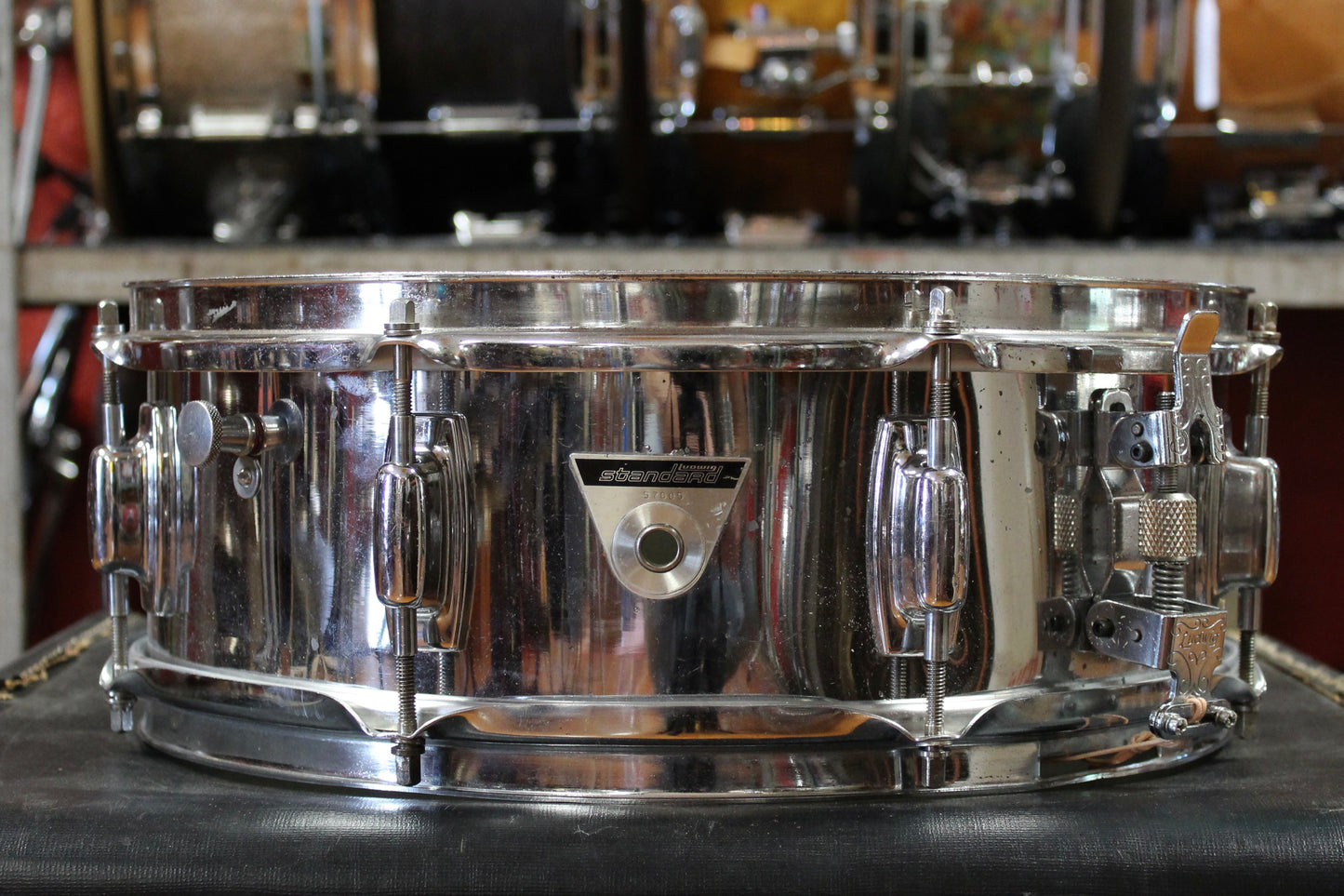 1970's Ludwig Standard 5x14 Chrome Snare Drum