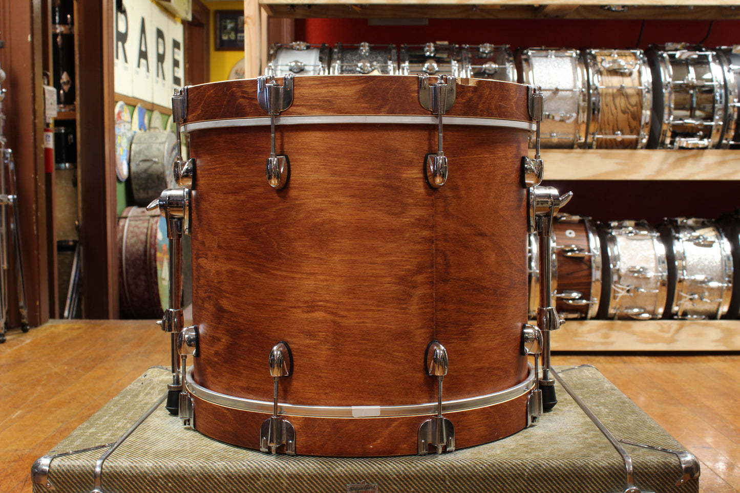 Gretsch Catalina Club Outfit in Satin Walnut Glaze 14x18 8x12 14x14 5x14