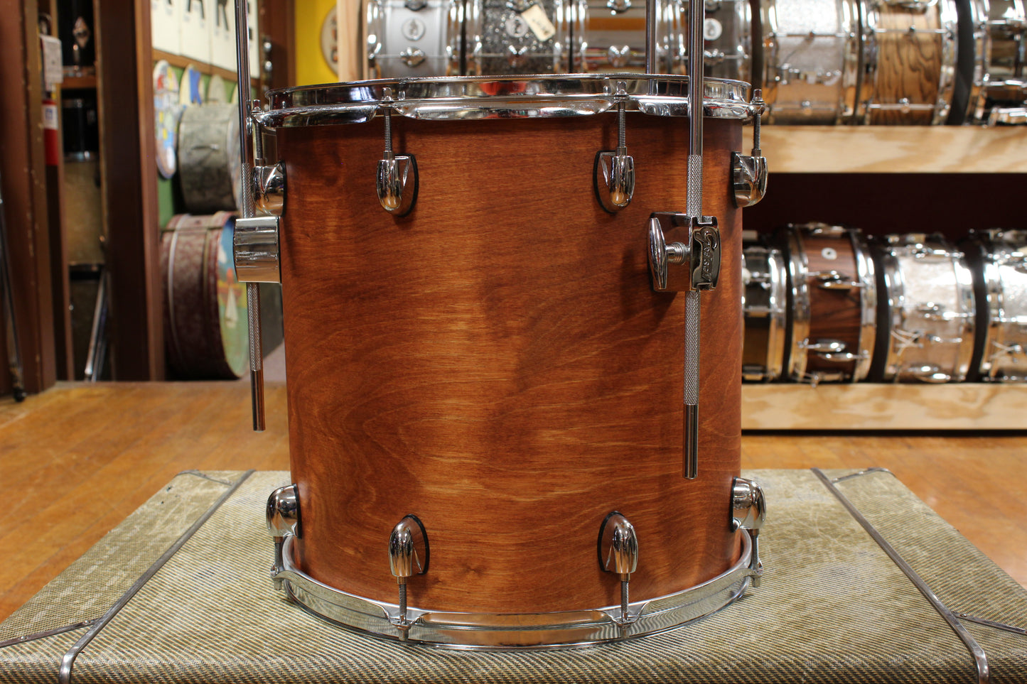 Gretsch Catalina Club Outfit in Satin Walnut Glaze 14x18 8x12 14x14 5x14