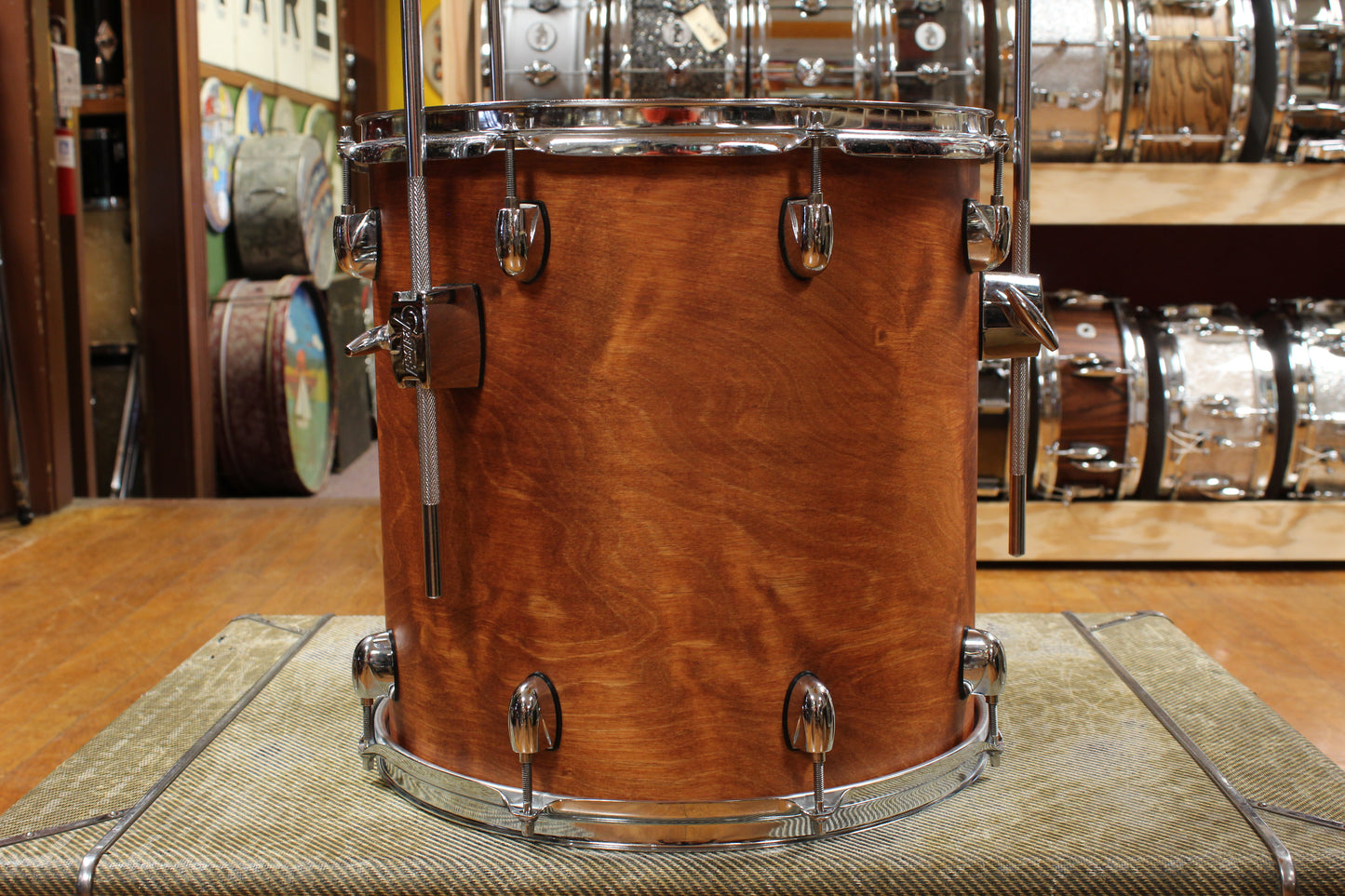 Gretsch Catalina Club Outfit in Satin Walnut Glaze 14x18 8x12 14x14 5x14