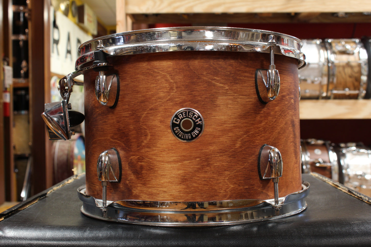 Gretsch Catalina Club Outfit in Satin Walnut Glaze 14x18 8x12 14x14 5x14