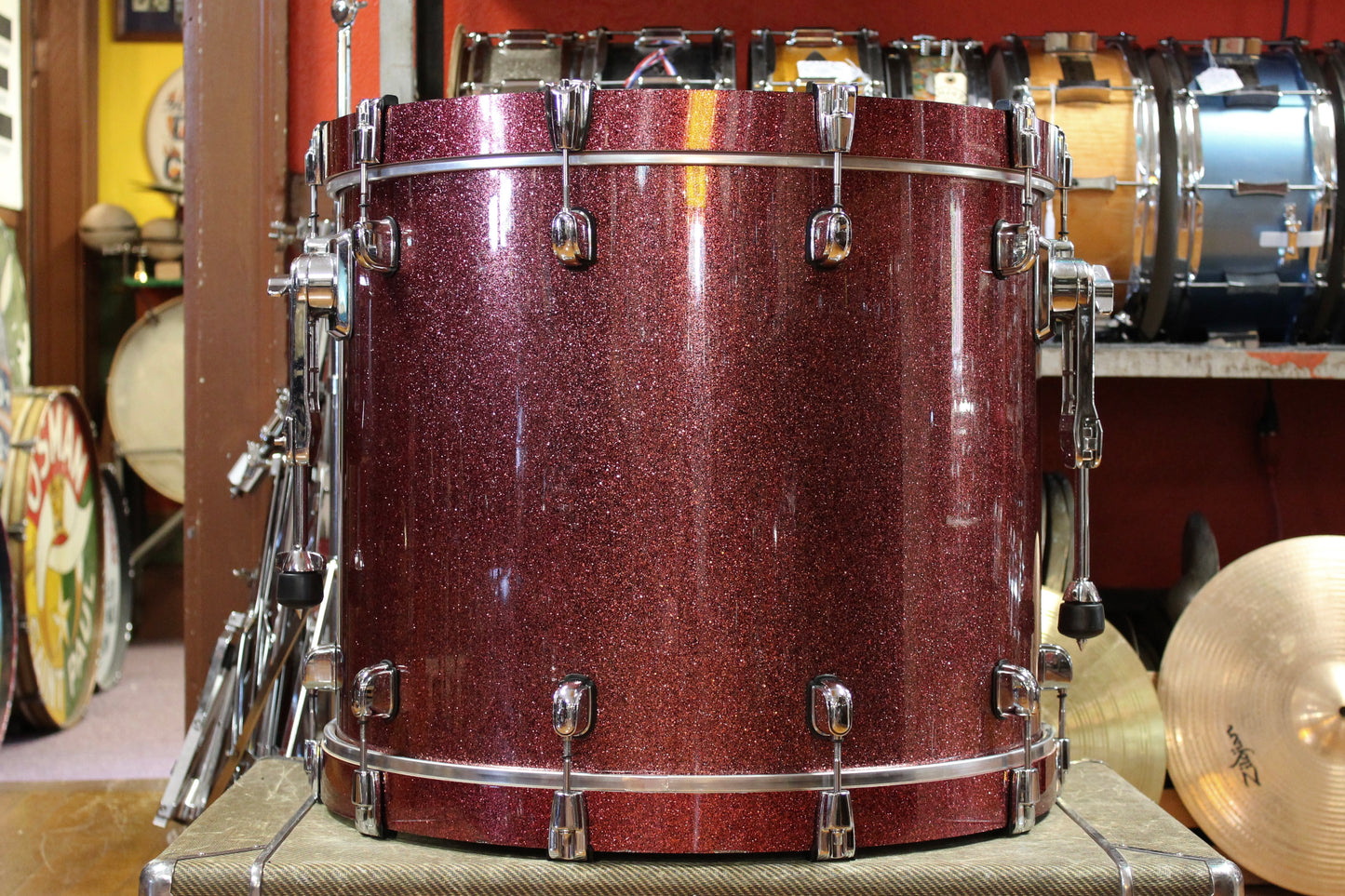 2000's Tama Starclassic BB Outfit in Coral Red Sparkle 18x22 12x14 9x12 8x10