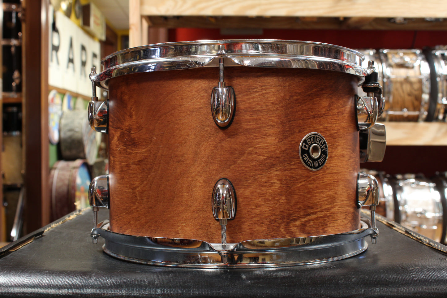 Gretsch Catalina Club Outfit in Satin Walnut Glaze 14x18 8x12 14x14 5x14