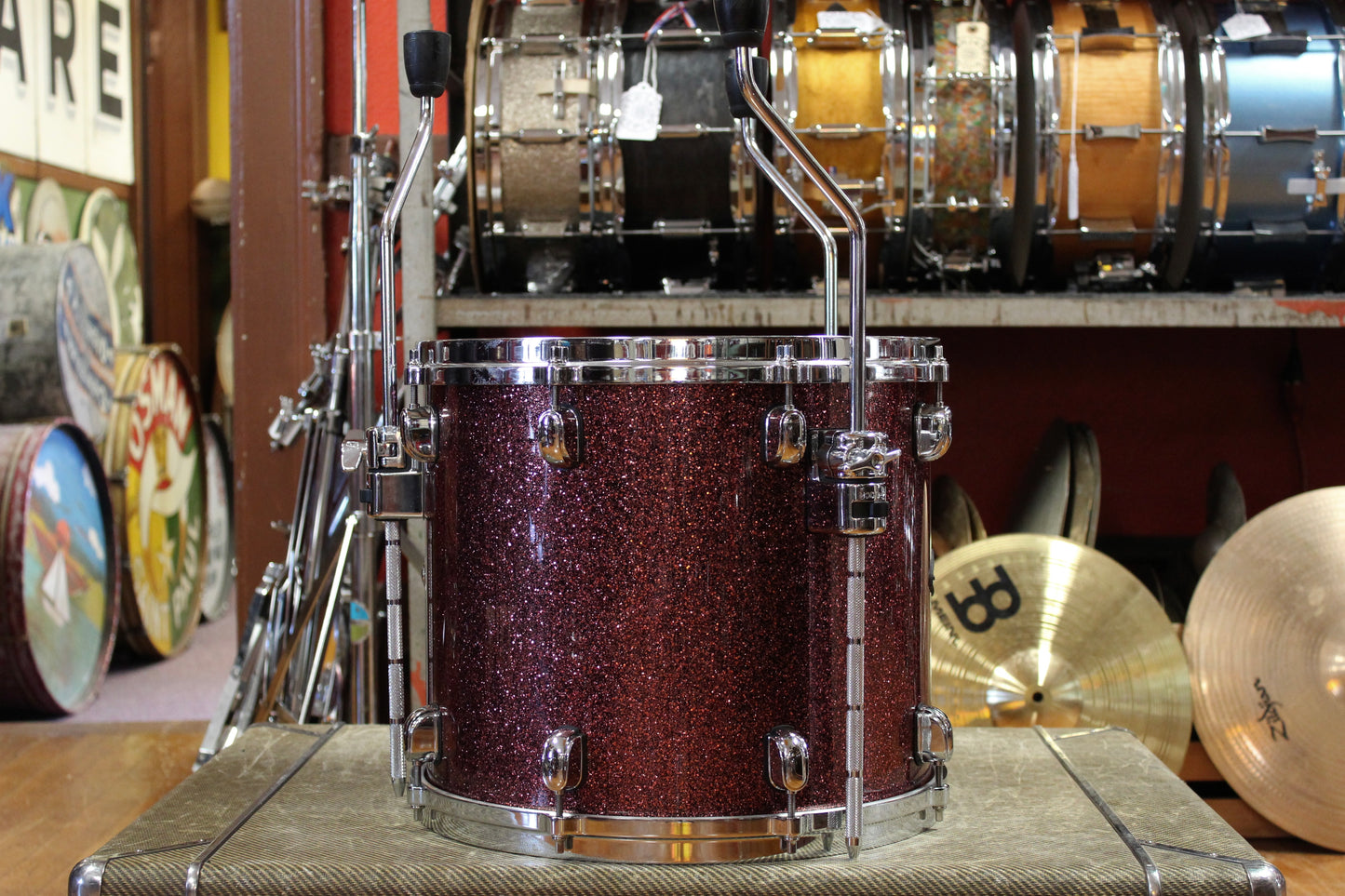 2000's Tama Starclassic BB Outfit in Coral Red Sparkle 18x22 12x14 9x12 8x10