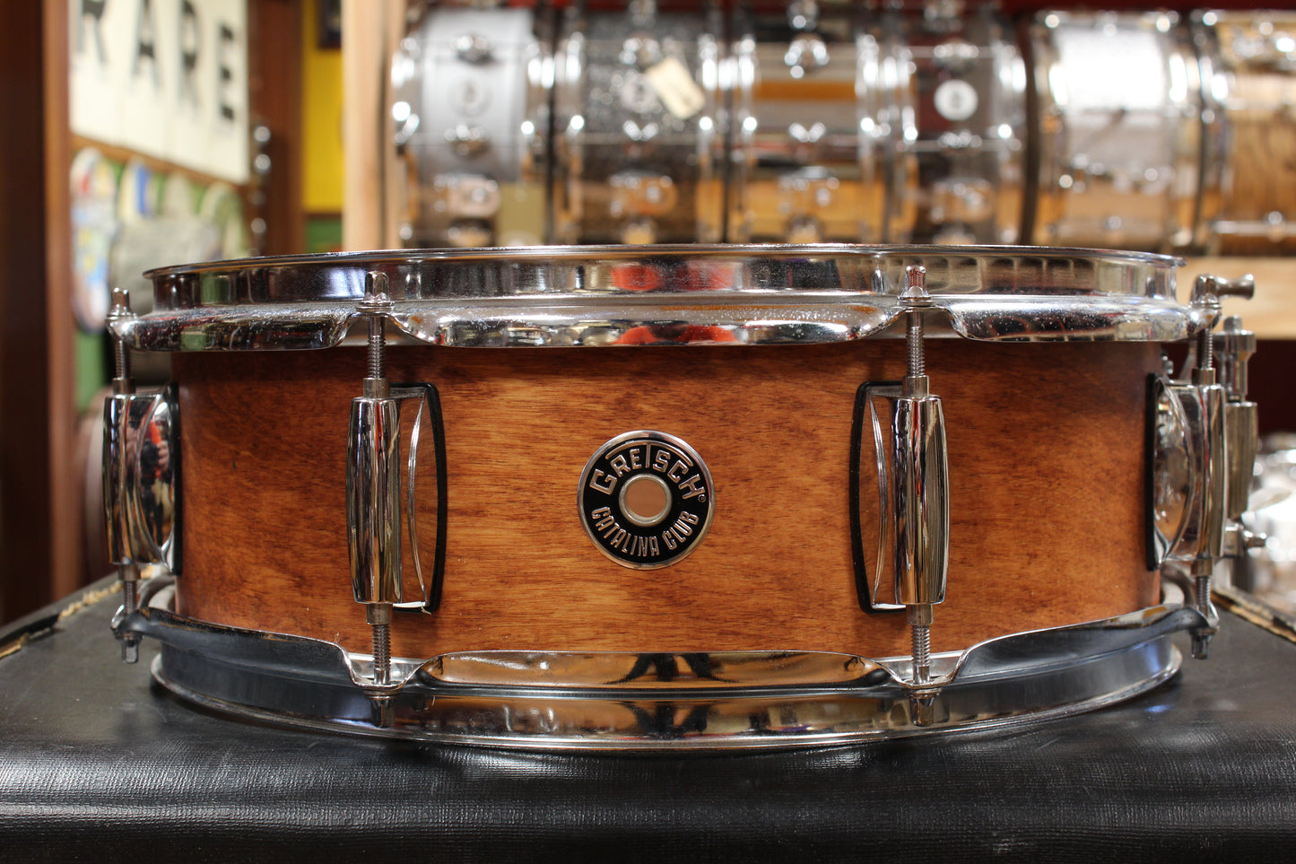 Gretsch Catalina Club Outfit in Satin Walnut Glaze 14x18 8x12 14x14 5x14