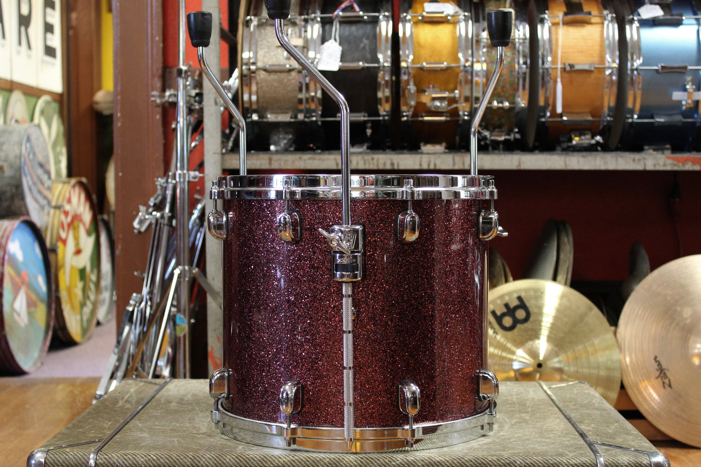 2000's Tama Starclassic BB Outfit in Coral Red Sparkle 18x22 12x14 9x12 8x10