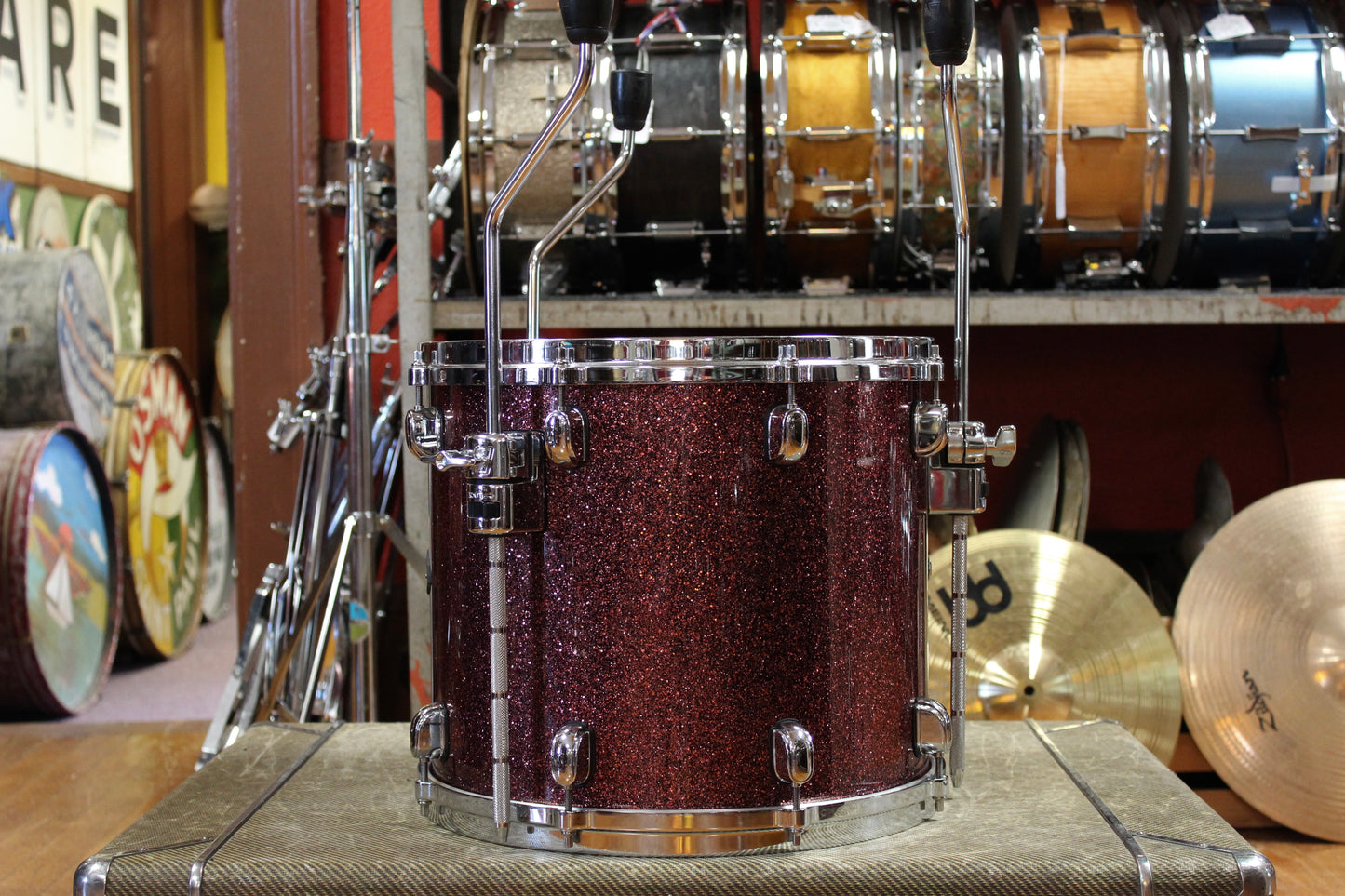 2000's Tama Starclassic BB Outfit in Coral Red Sparkle 18x22 12x14 9x12 8x10