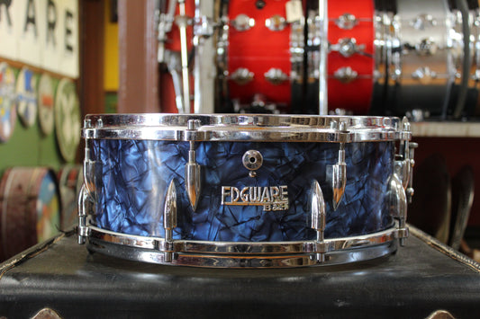 1960s Edgware 5x14 Boosey and Hawkes Snare Drum in Blue Pearl