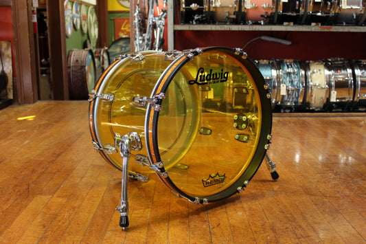 Ludwig Vistalite Bop Outfit in Yellow 14x18 8x12 14x14