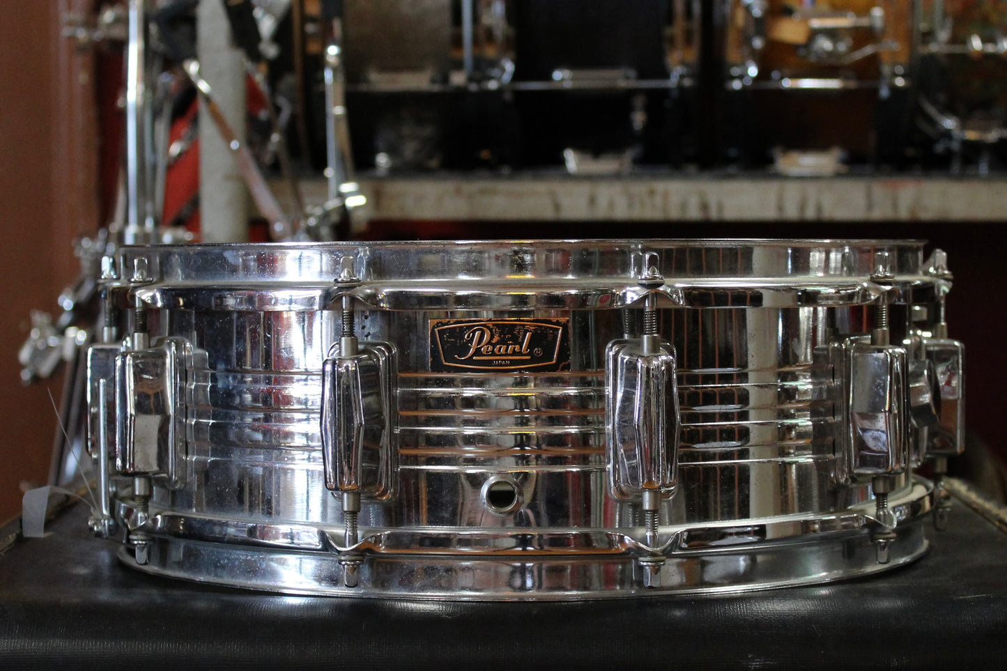 1980's Pearl 5x14 Jupiter Model Steel Snare Drum