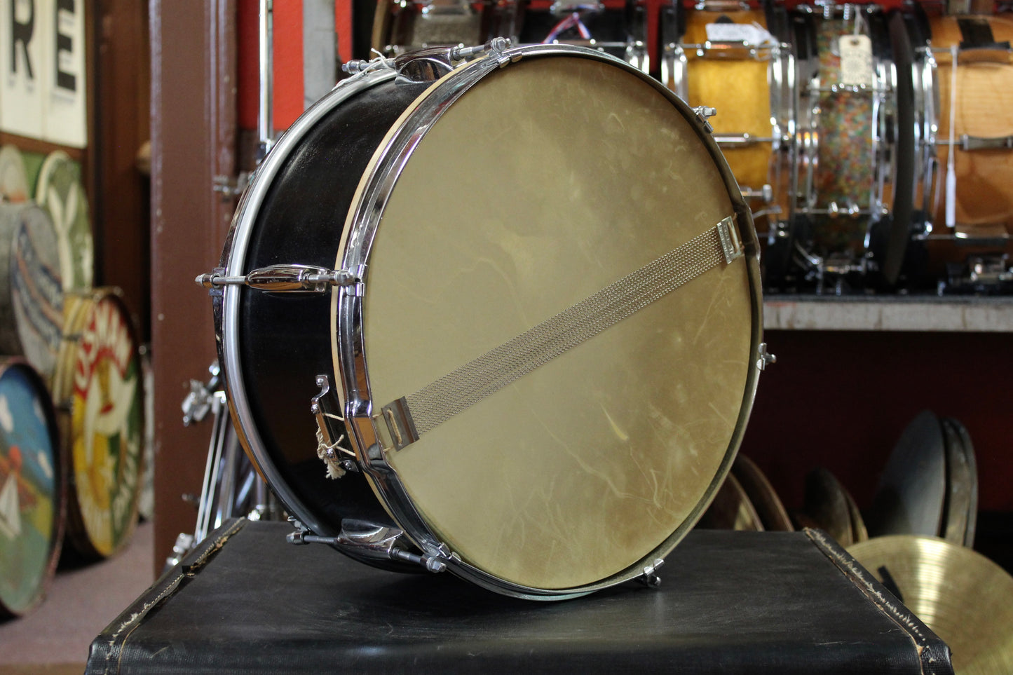 1960's Gretsch 6.5x14 Dixieland Snare Drum in Black Lacquer