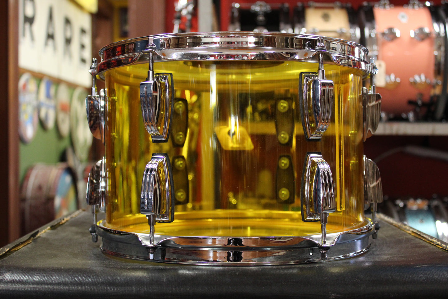 Ludwig Vistalite Bop Outfit in Yellow 14x18 8x12 14x14