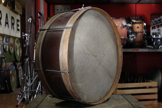 1920's Walberg and Auge 8x24 Mahogany Bass drum