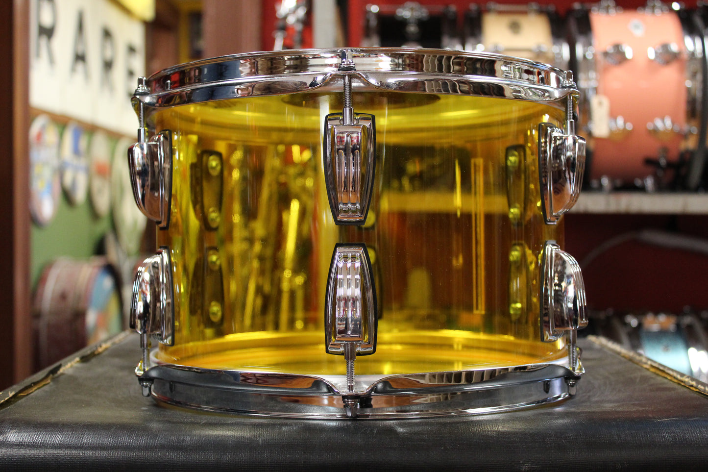Ludwig Vistalite Bop Outfit in Yellow 14x18 8x12 14x14