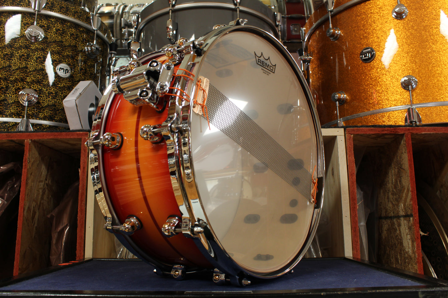 Pearl Reference One 6.5"x14" Snare Drum in Sunburst Redstripe