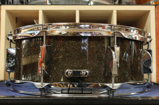Canopus 5x14 Yaiba Birch Snare Drum in Ice Black Sparkle