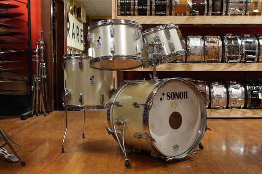 1970s Sonor Phonic Bop kit in Metallic Silver 14x18 14x14 9x13 8x12
