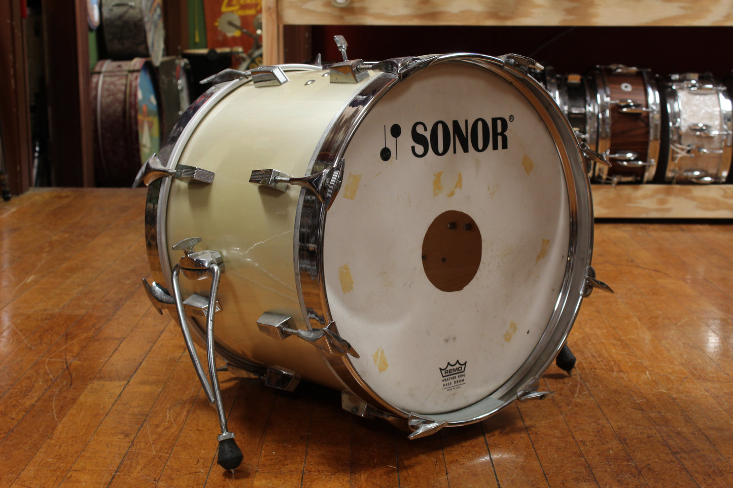 1970s Sonor Phonic Bop kit in Metallic Silver 14x18 14x14 9x13 8x12