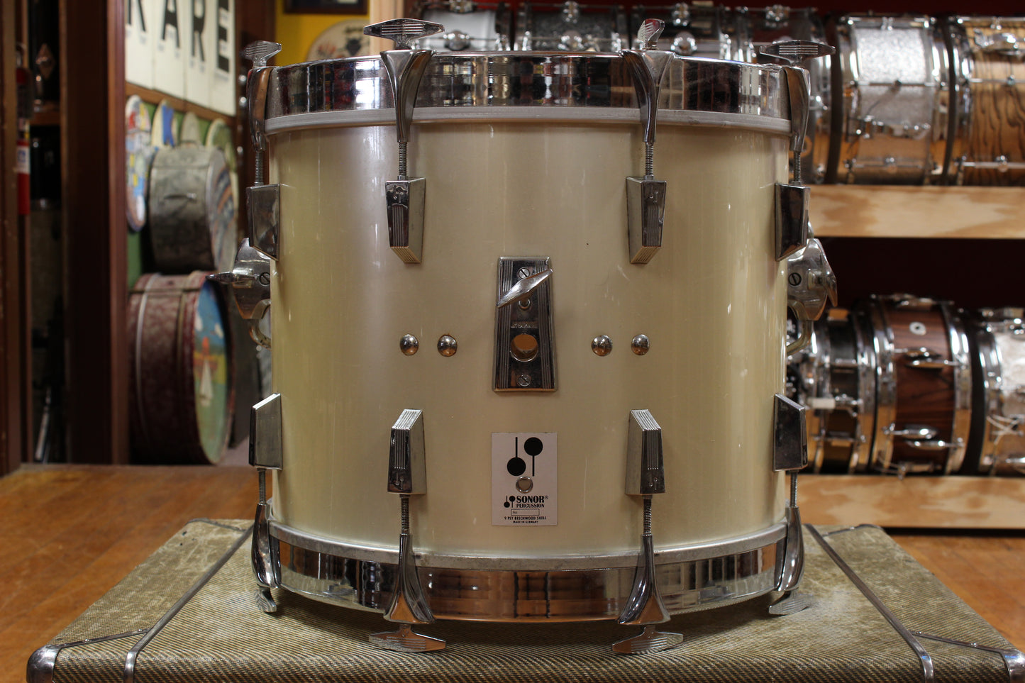 1970s Sonor Phonic Bop kit in Metallic Silver 14x18 14x14 9x13 8x12