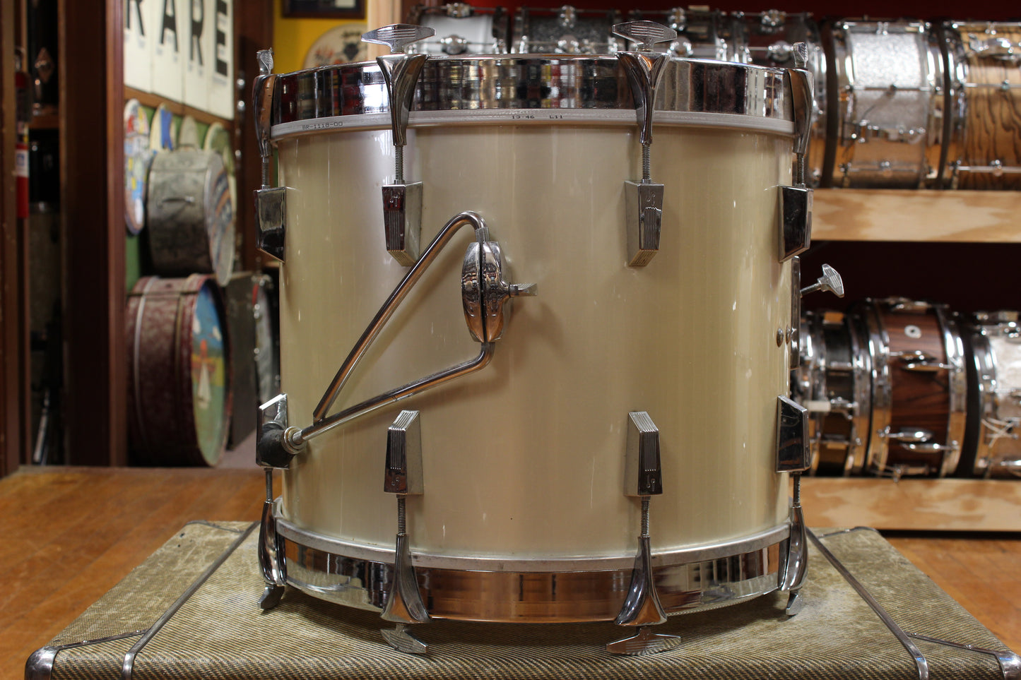 1970s Sonor Phonic Bop kit in Metallic Silver 14x18 14x14 9x13 8x12