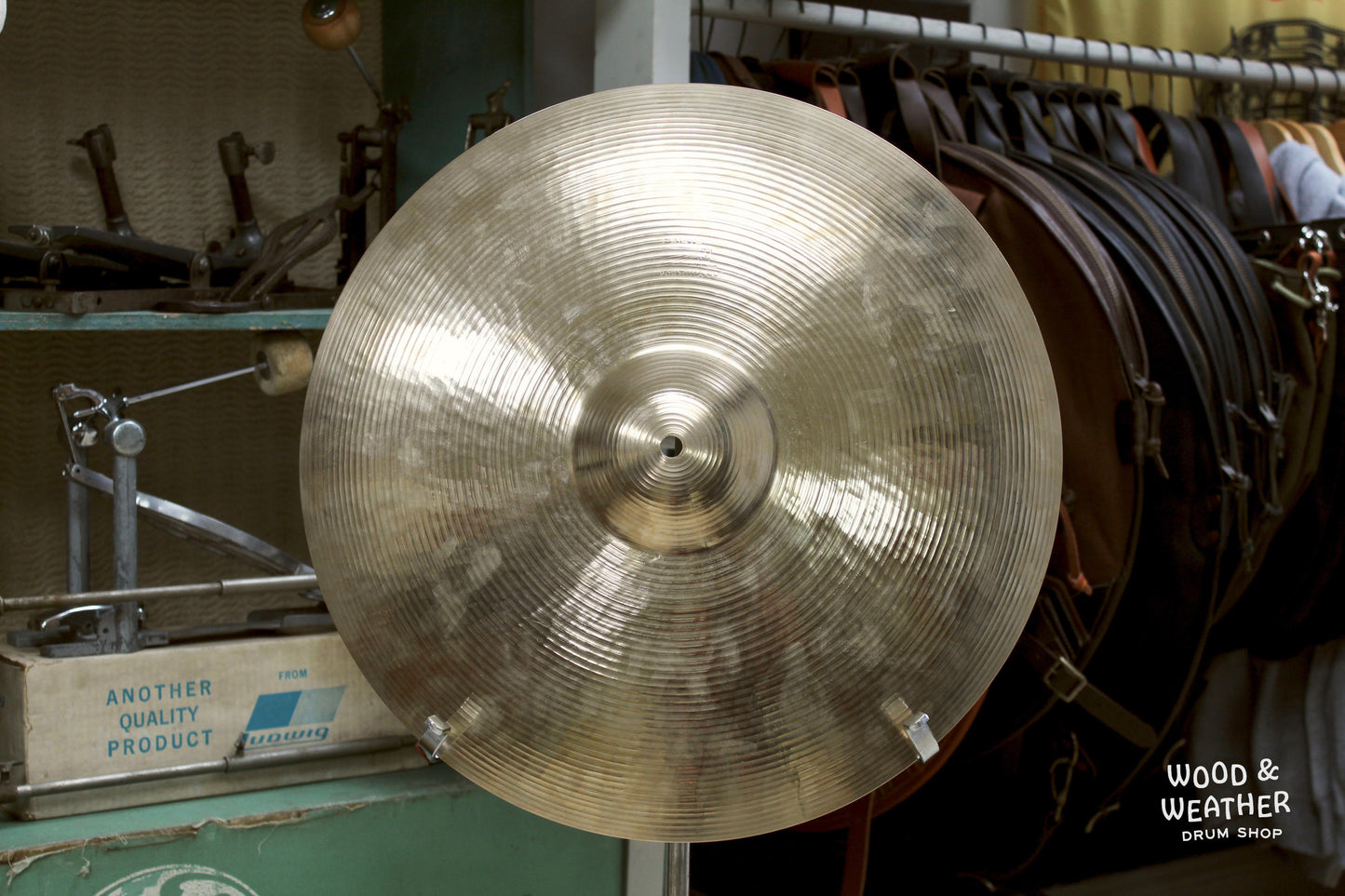 1960s Paiste 18" Solid Stamp Crash Cymbal 1635g