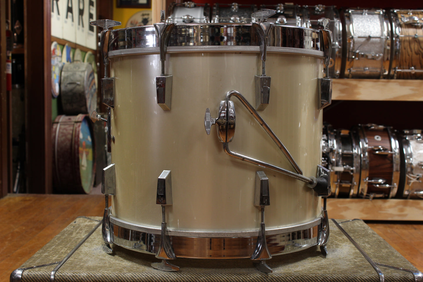 1970s Sonor Phonic Bop kit in Metallic Silver 14x18 14x14 9x13 8x12