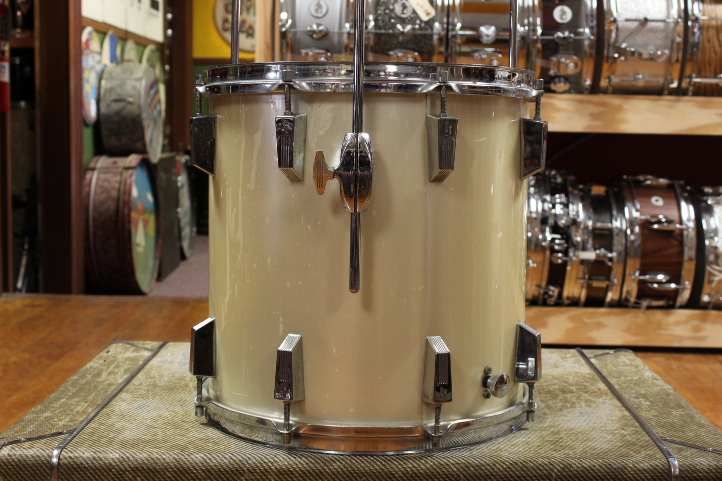 1970s Sonor Phonic Bop kit in Metallic Silver 14x18 14x14 9x13 8x12