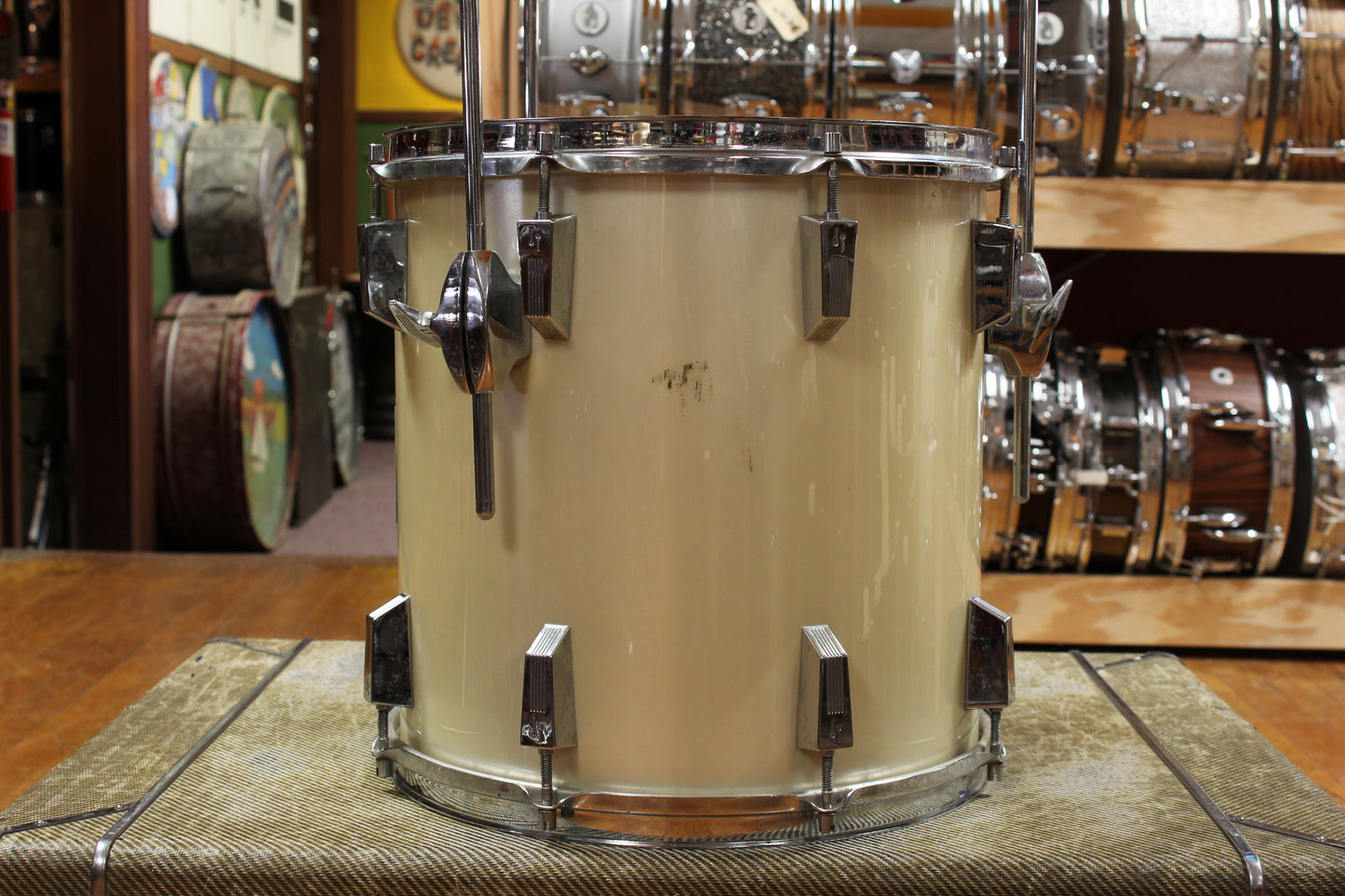 1970s Sonor Phonic Bop kit in Metallic Silver 14x18 14x14 9x13 8x12