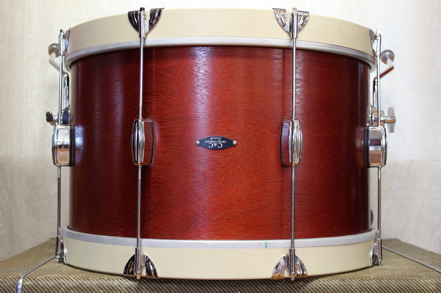 C&C Drum Company Player Date I in Red Mahogany Lacquer 12x20 14x14 8x12