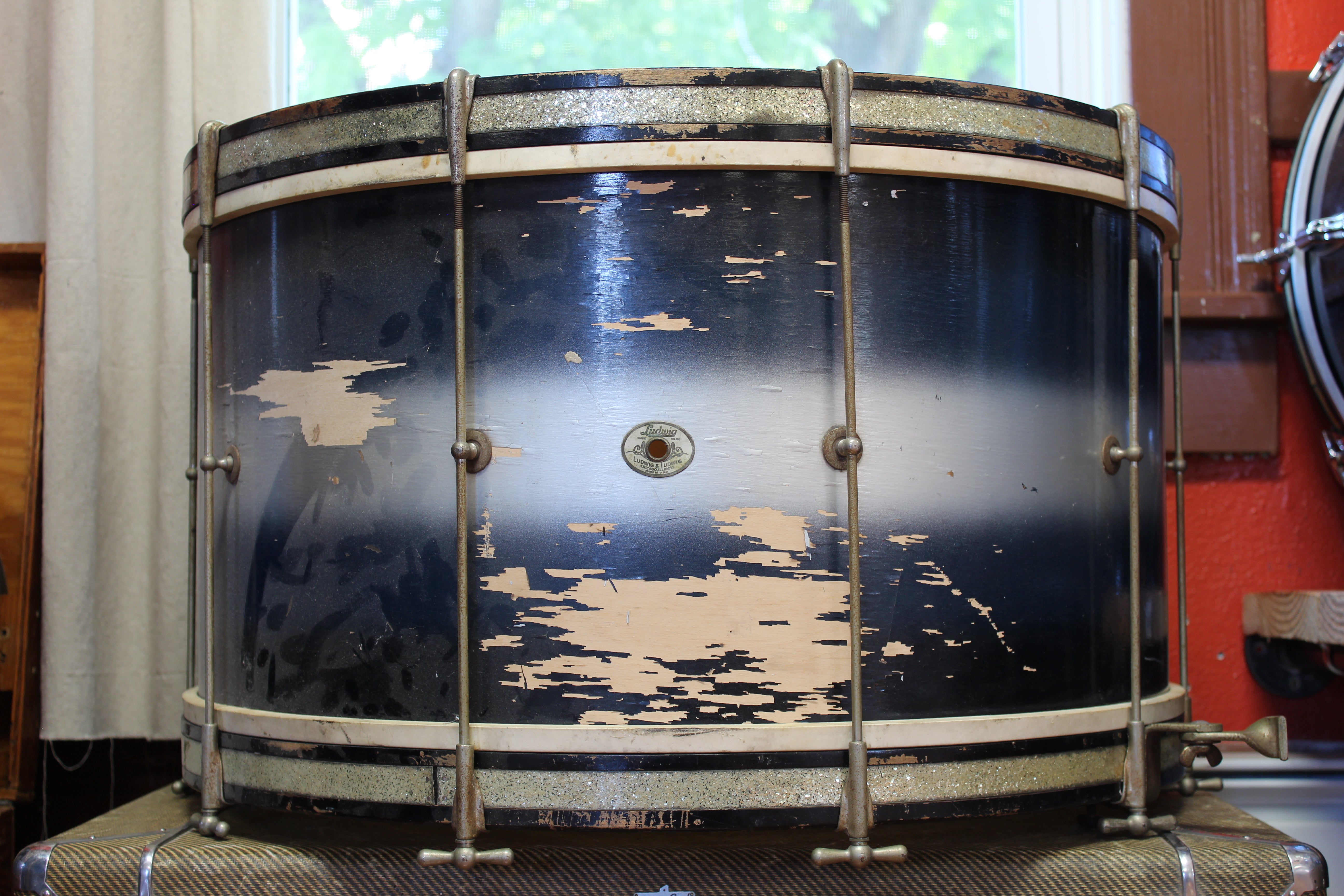 1940 Ludwig \u0026 Ludwig 14x28 bombo1940 Ludwig \u0026 Ludwig 14x28 bombo  